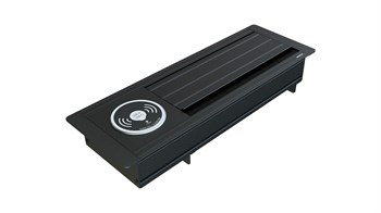 Metalline® Max-Line Kablosuz Şarjlı Masaüstü Priz Kutusu  USB-A / USB-C - Siyah