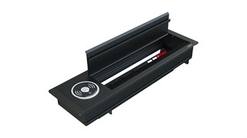 Metalline® Max-Line Kablosuz Şarjlı Masaüstü Priz Kutusu  UPS-USB-CAT6/3 - Siyah