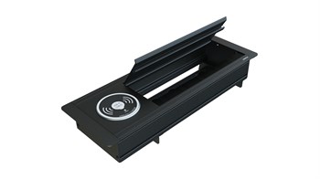 Metalline® Max-Line Kablosuz Şarjlı Masaüstü Priz Kutusu USB - Siyah