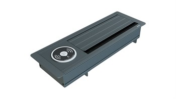 Metalline® Max-Line Kablosuz Şarjlı Masaüstü Priz Kutusu  USB-A / USB-C - Antrasit