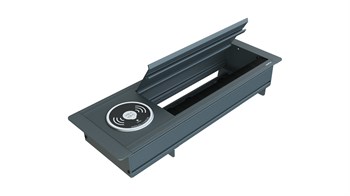 Metalline® Max-Line Kablosuz Şarjlı Masaüstü Priz Kutusu USB - Antrasit