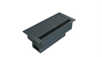 Metalline® Push-Line Bas-Aç Masaüstü Priz Kutusu - Antrasit