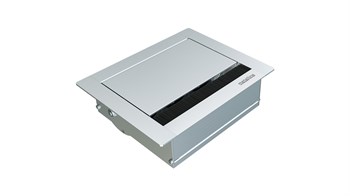 Metalline® Revo-Line Dönmeli Masaüstü Priz Kutusu - Eloksal