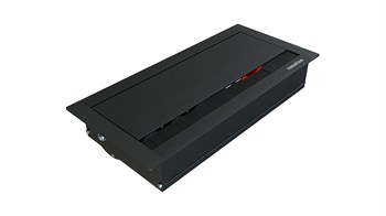 Metalline® Revo-Line Dönmeli Masaüstü Priz Kutusu USB-UPS-CAT6/3 - Siyah