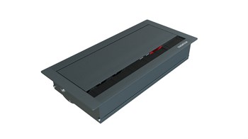 Metalline® Revo-Line Dönmeli Masaüstü Priz Kutusu USB-UPS-CAT6/3 - Antrasit