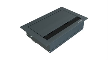 Metalline® Revo-Line Dönmeli Masaüstü Priz Kutusu USB-A / USB-C - Antrasit