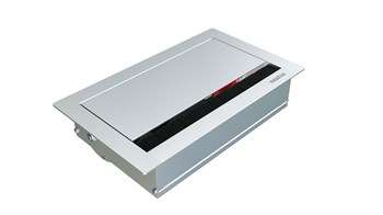 Metalline® Revo-Line Dönmeli Masaüstü Priz Kutusu USB-UPS-CAT6 - Eloksal