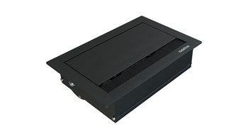 Metalline® Revo-Line Dönmeli Masaüstü Priz Kutusu USB - Siyah