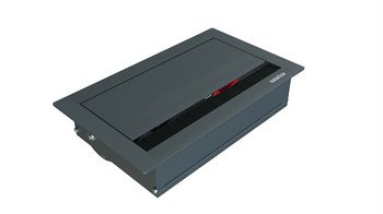 Metalline® Revo-Line Dönmeli Masaüstü Priz Kutusu USB-UPS-CAT6 - Antrasit