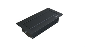 Metalline® Sole-Line Dönmeli Masaüstü Priz Kutusu UPS / USB - Siyah