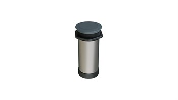 Metalline® Tower-Line Bas-Aç Masaüstü Priz Kutusu USB - Antrasit