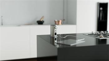 Metalline® Tower-Line Bas-Aç Masaüstü Priz Kutusu USB-A , USB-C - Antrasit