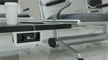 Metalline® Under-Line Tezgah Altı Priz&Usb Kutusu - Paslanmaz