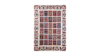 Piksel Halı Beyaz Patchwork Dijital Baskı Halı