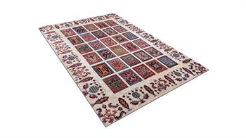 Piksel Halı Beyaz Patchwork Dijital Baskı Halı