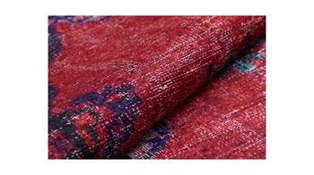 Piksel Halı Kırmızı Eskitme Dijital Baskı Halı