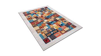 Piksel Halı Multi Patchwork Dijital Baskı Halı