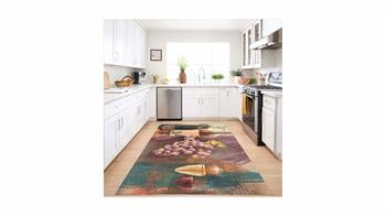 Piksel Halı Şişe Desenli Dijital Baskı Mutfak Halı