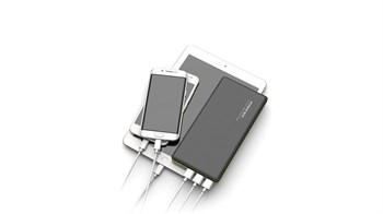 Pineng PN-917 20,000 mAh 3 USB Taşınabilir Hızlı Şarj Cihazı Beyaz