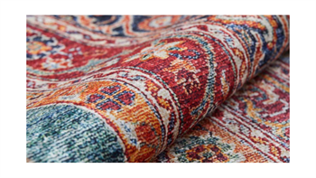 Piksel Halı Turuncu Klasik Dijital Baskı Halı