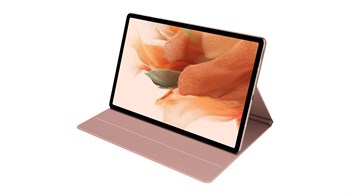 Samsung Galaxy Tab S7+ | S7 Fe Kapaklı Tablet Kılıfı Pembe EF-BT730PAEGTR