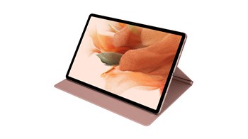 Samsung Galaxy Tab S7+ | S7 Fe Kapaklı Tablet Kılıfı Pembe EF-BT730PAEGTR