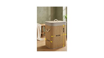 VALETTA MİYAZAKİ 60 L Çamaşır Sepeti - Bambu