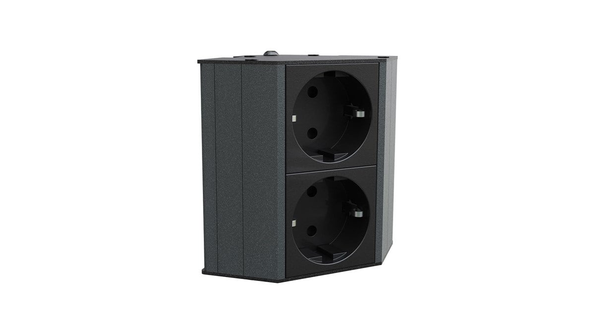 Metalline® Corner-Line Raf Priz Sistemi - Antrasit