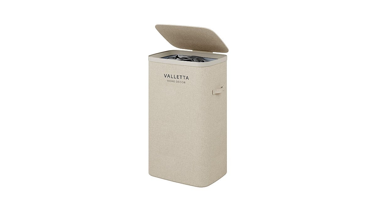 VALETTA PALOMA 60L Tek Bölmeli Çamaşır Sepeti - Kapuçino Bej
