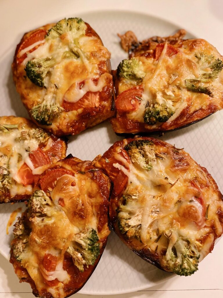 Brokolili Patlıcan Pizza