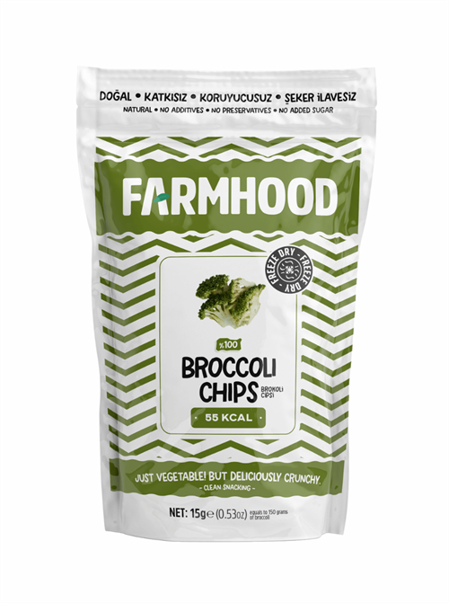 FARMHOOD Freeze Dried Brokoli Cipsi Freeze Dry Cipsler