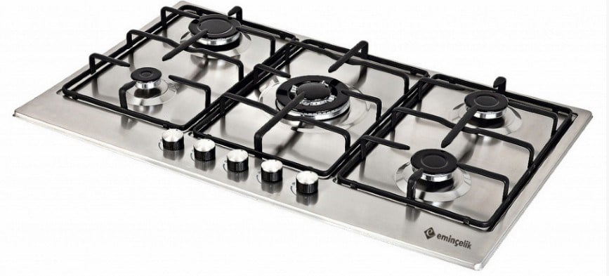 Eminçelik AH 2250  BW X70 Wok Gözlü Inox Ankastre Ocak