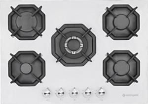 Eminçelik  EC-AH 2250 BW WG70 (22 386)Woklu Beyaz Ankastre 70 cm Cam Ocak 
