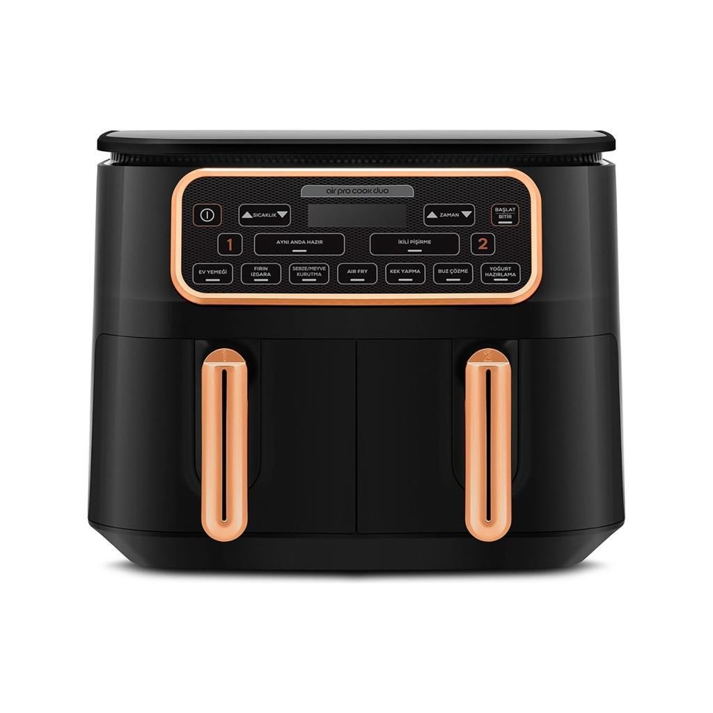 Karaca Air Pro Cook Duo Copper Ev Yemeği Xxxl Copper 8 Kişilik 4+4 Litre Airfryer 