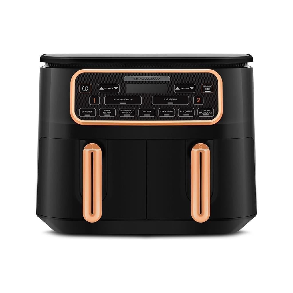Karaca Air Pro Cook Duo Copper Ev Yemeği Xxxl Copper 8 Kişilik 4+4 Litre Airfryer 