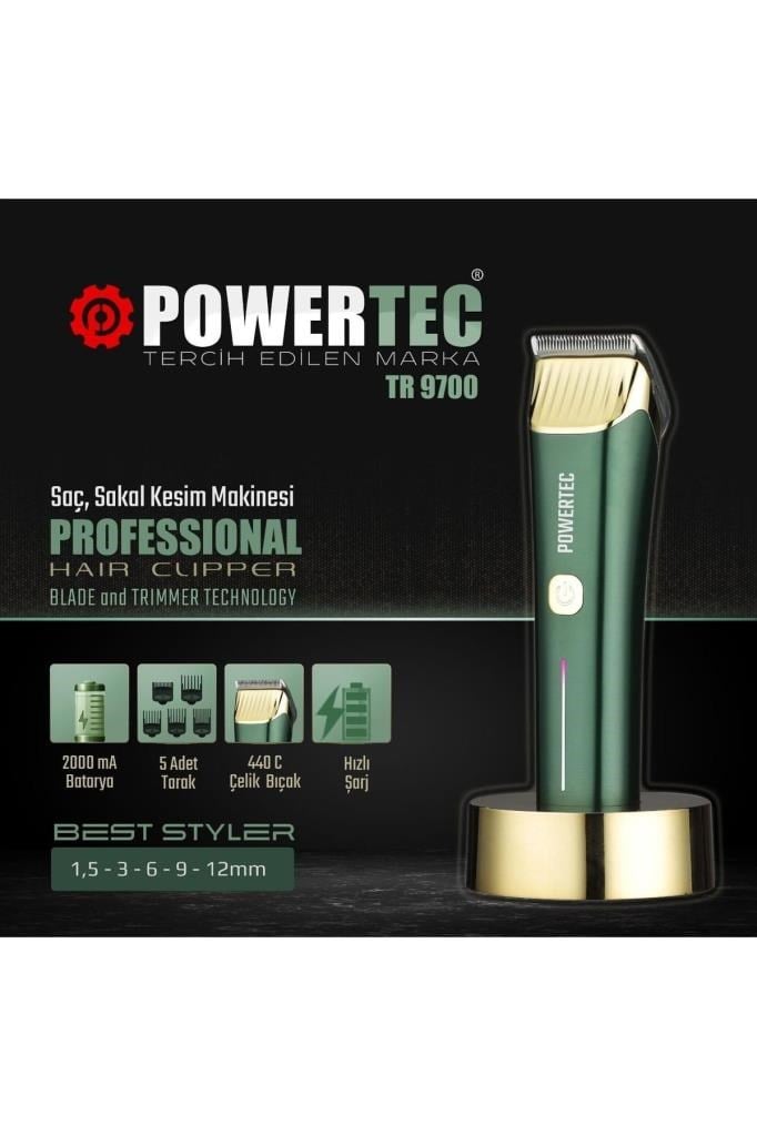 Powertec TR-9700 Sakal ve Saç Kesme Makinesi