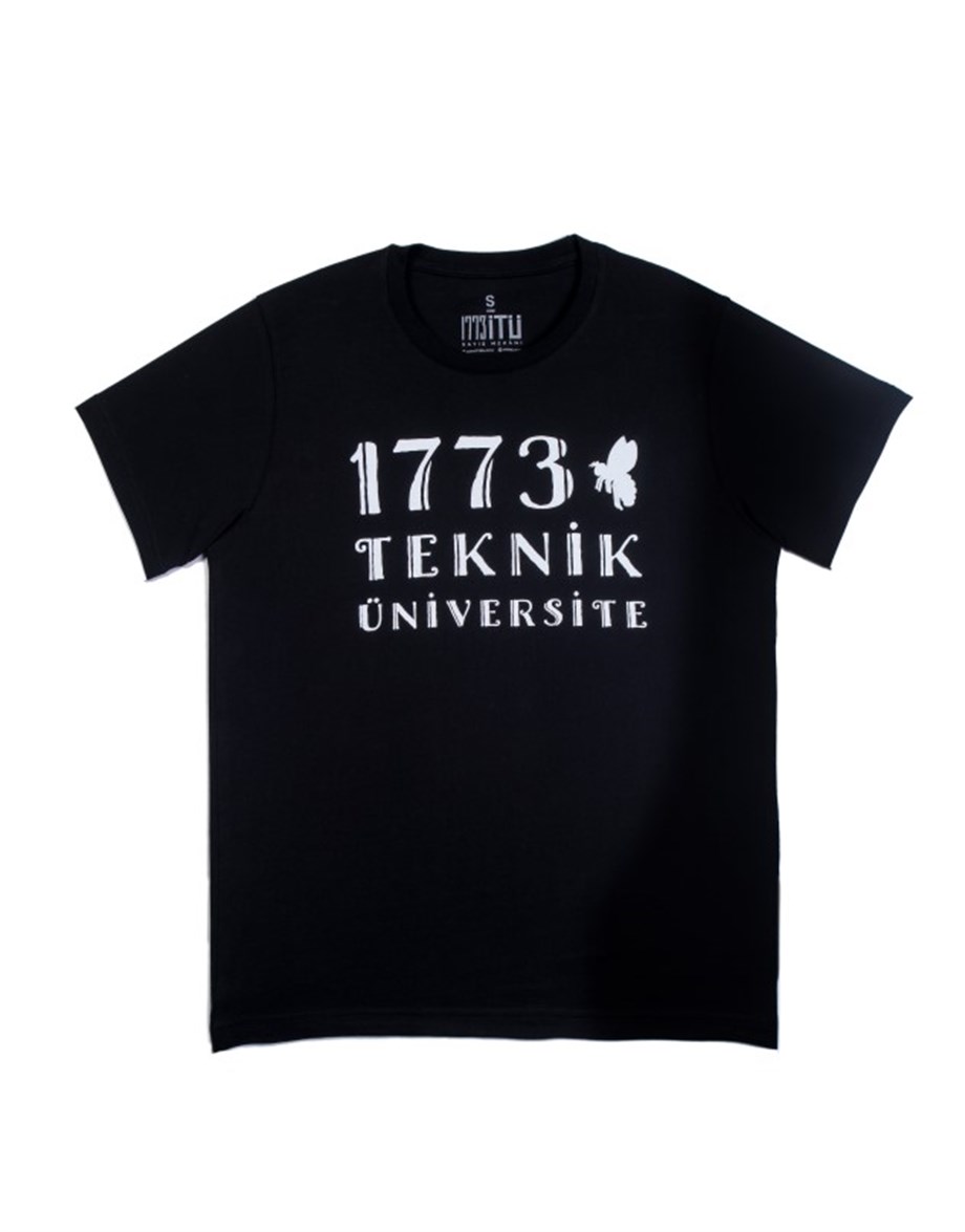 1773İtu.store Arı Baskı T-Shirt Siyah