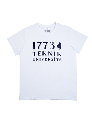 1773İtu.store Arı Baskı T-Shirt Beyaz
