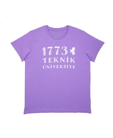 1773İtu.store Arı Baskı T-Shirt Lila