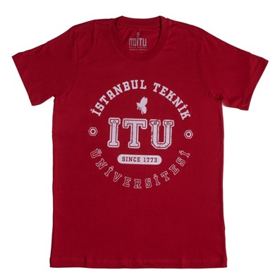 1773İtu.store Classic T-Shirt Bordo