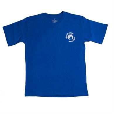 1773İtu.store Oversize Petek Arı Baskı T-Shirt Mavi