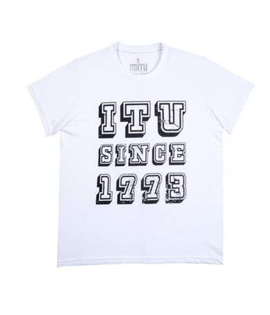 1773İtu.store SİNCE 1773 T-Shirt Beyaz-Siyah