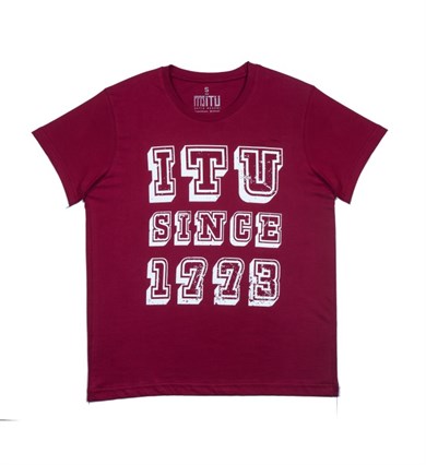 1773İtu.store SİNCE 1773 T-Shirt Bordo