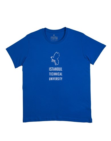 1773İtu.store Technıcal Arı Baskı T-Shirt Mavi