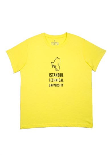 1773İtu.store Technıcal Arı Baskı T-Shirt Sarı