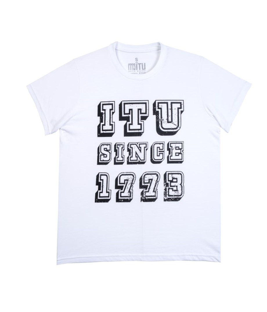 1773İtu.store SİNCE 1773 T-Shirt Beyaz-Siyah