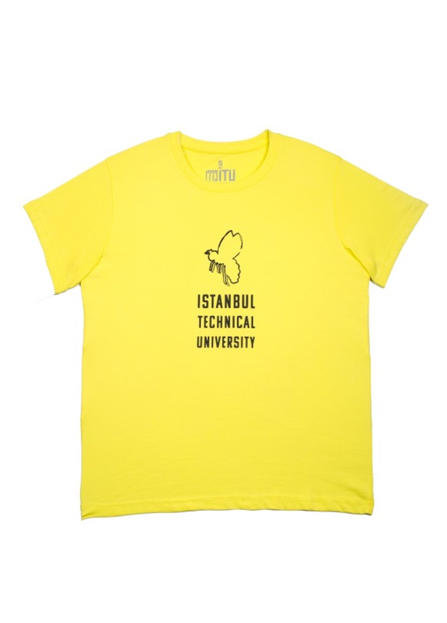 1773İtu.store Technıcal Arı Baskı T-Shirt Sarı