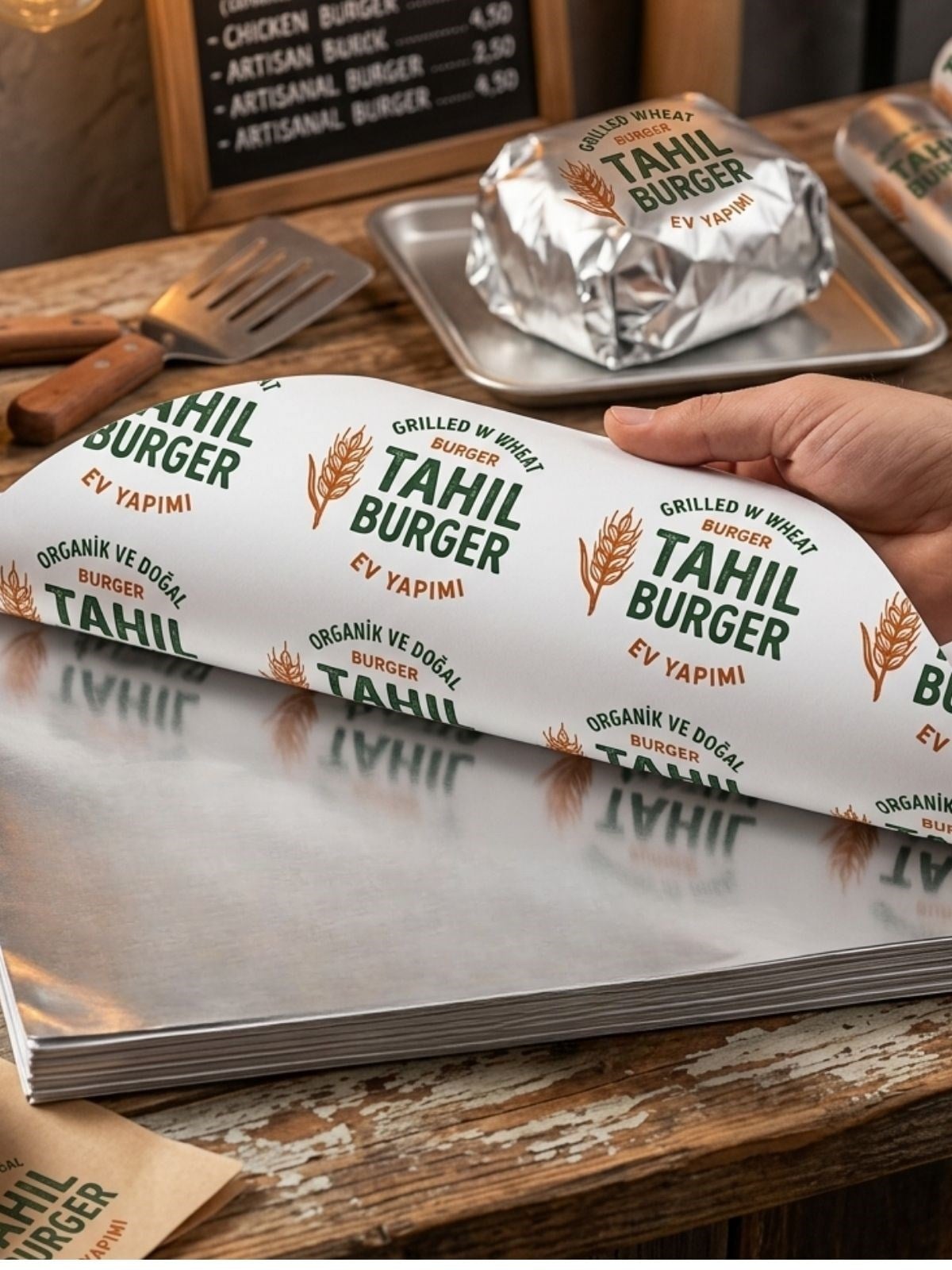 Baskılı Paket KağıdıBaskılı Alüminyum Folyolu Paketleme Kağıdı