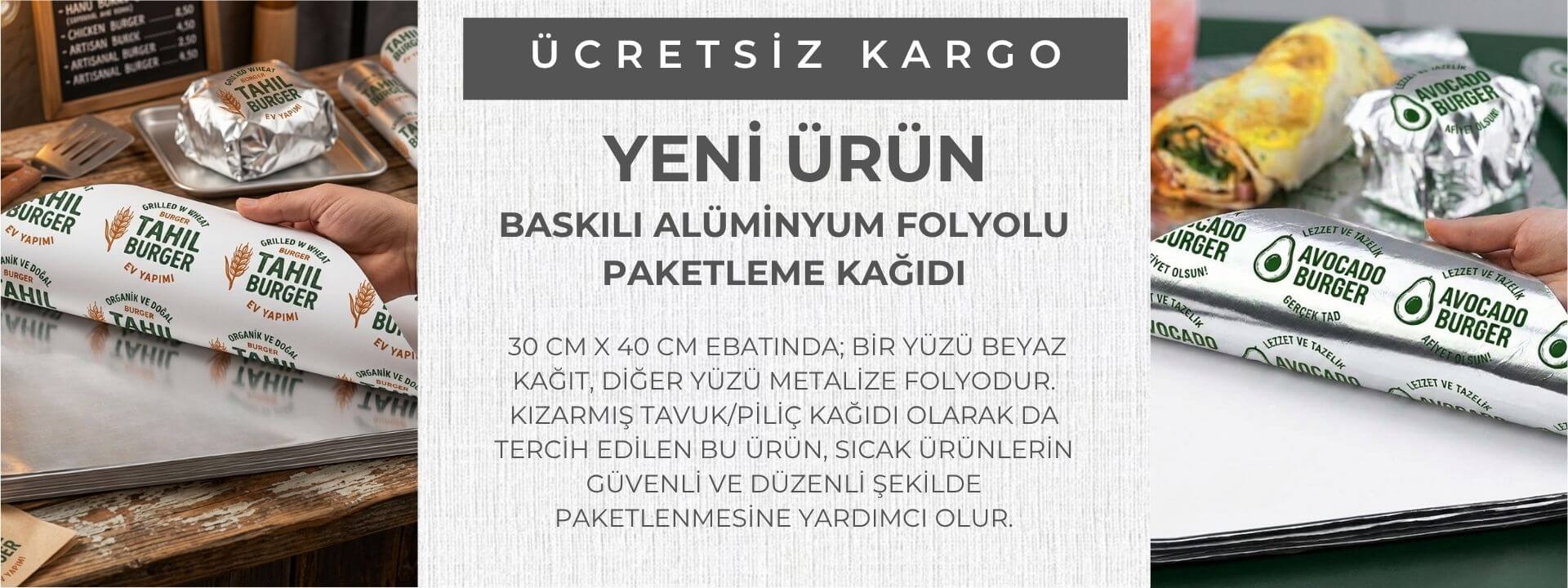  Baskılı Alüminyum Folyolu Paketleme Kağıdı