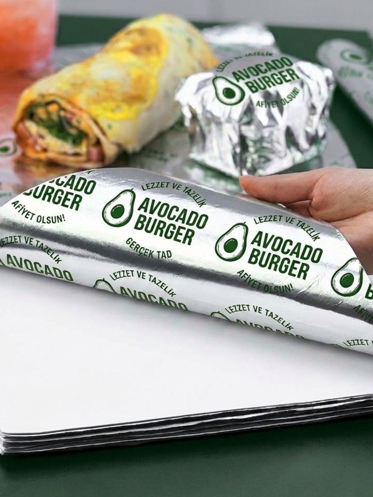 Baskılı Paket KağıdıBaskılı Alüminyum Folyolu Paketleme Kağıdı